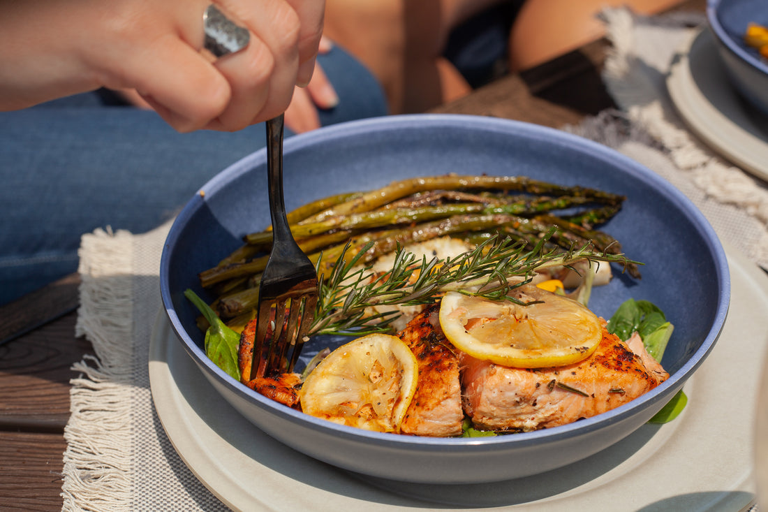 Grilled Sockeye Salmon with Lemon Herb Marinade